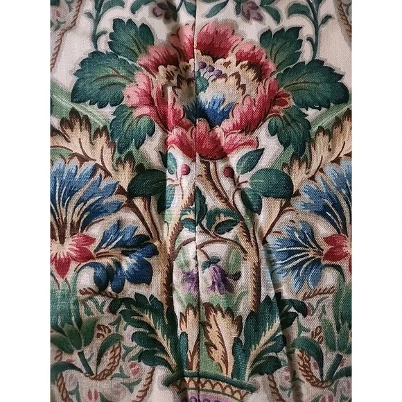 Vintage Arthur Sanderson CASCACS Linen Fabric fromKING SIZE HEAD BOARD 83 X 48